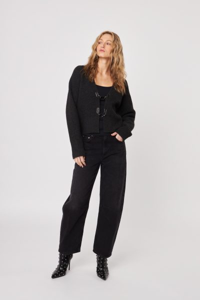 Sasha Cardigan in london fog - coming fall-25 - Image 2