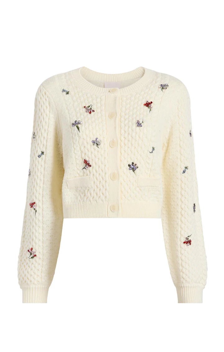 Rasa Cardigan in ivory multi - Image 6