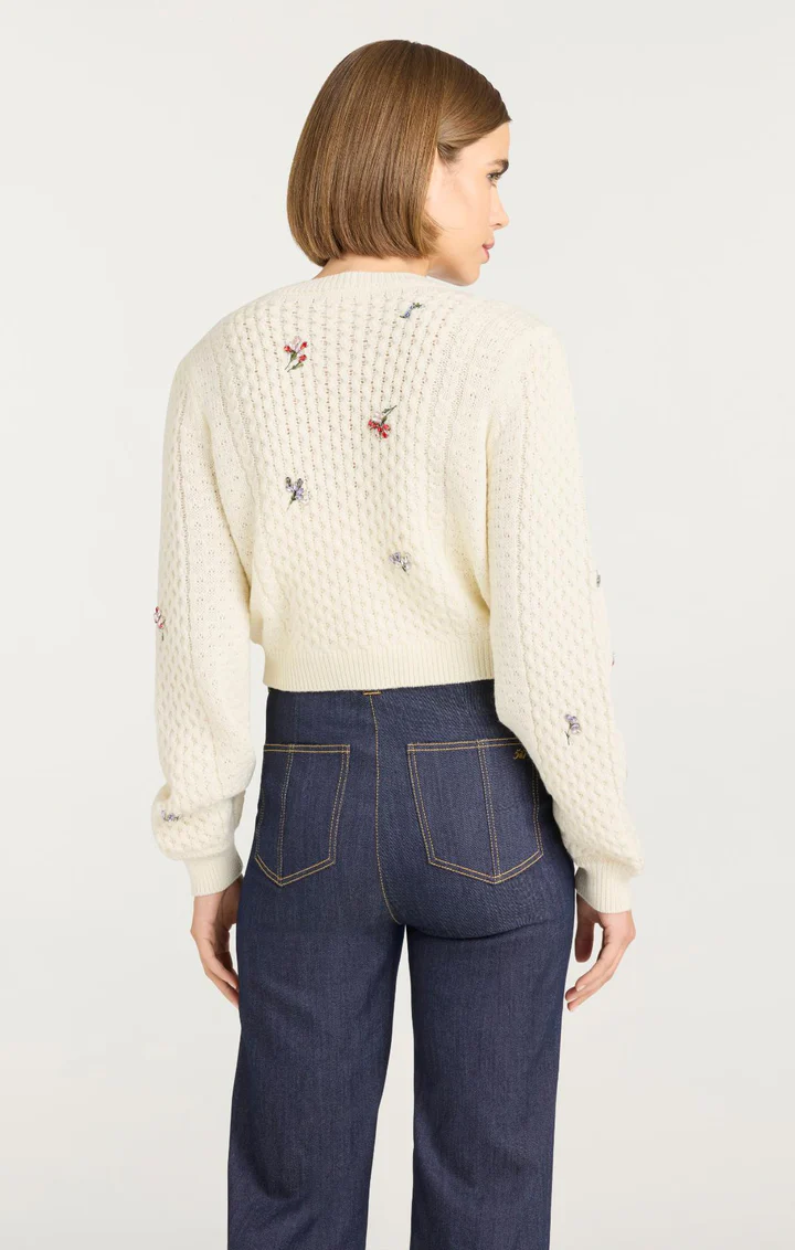 Rasa Cardigan in ivory multi - Image 4