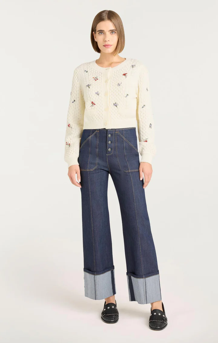 Rasa Cardigan in ivory multi - Image 3