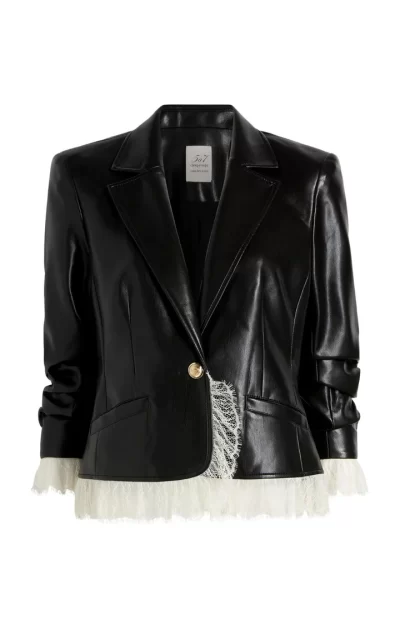 Roxie Vegan Leather Le Petit Blazer - Image 7
