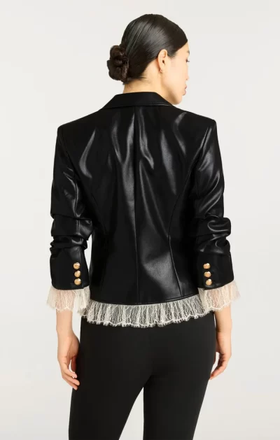 Roxie Vegan Leather Le Petit Blazer - Image 5