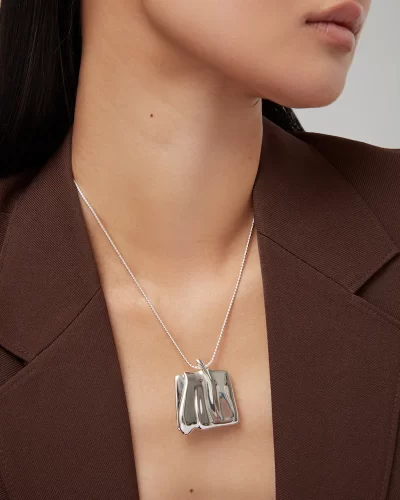 Sundra Pendant Necklace in silver - Image 2