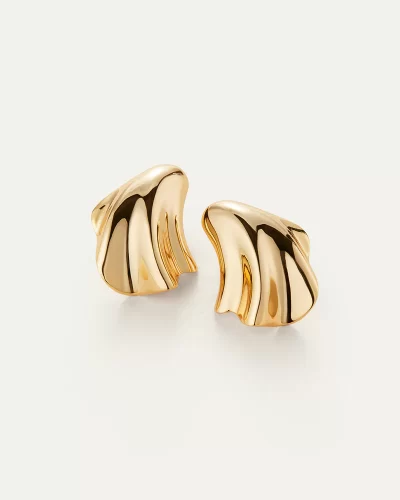 Lydia Earrings in gold - Image 4