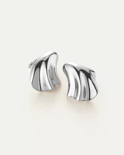 Lydia Earrings in silver - Image 4