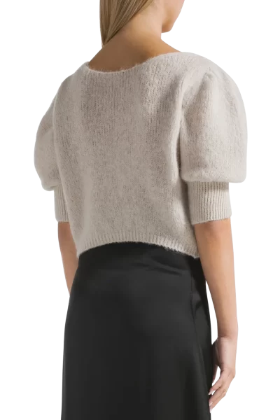 Manda Reverse Cardigan in beige - Image 4