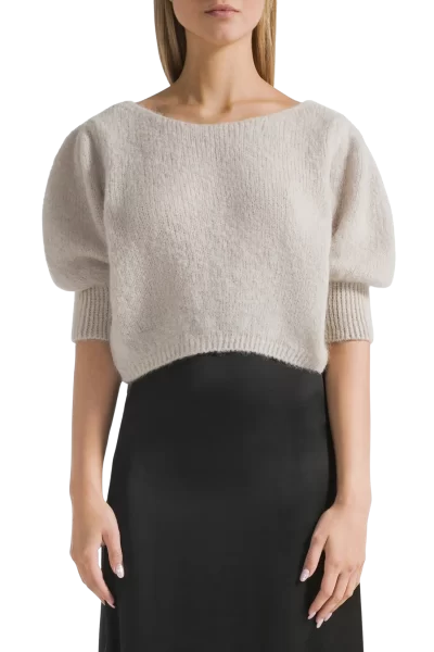 Manda Reverse Cardigan in beige - Image 2