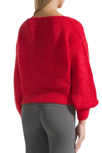 Milana Pullover in Lipstick Red - Image 2