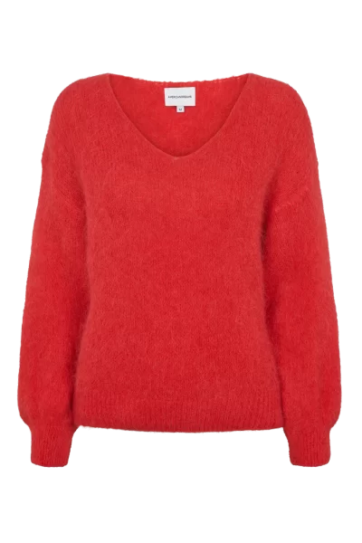 Milana Pullover in Lipstick Red - Image 4