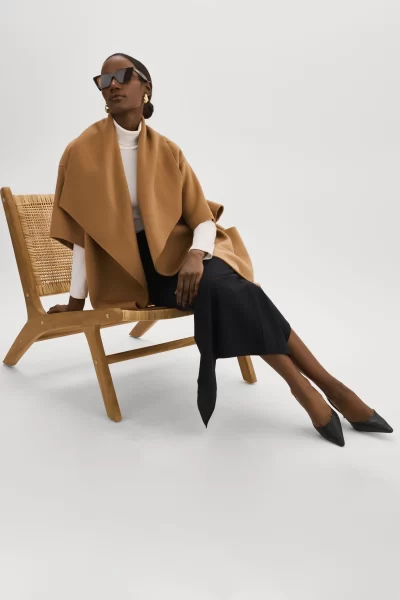 PENELOPE Wool Coat in camel - coming soon - Image 3