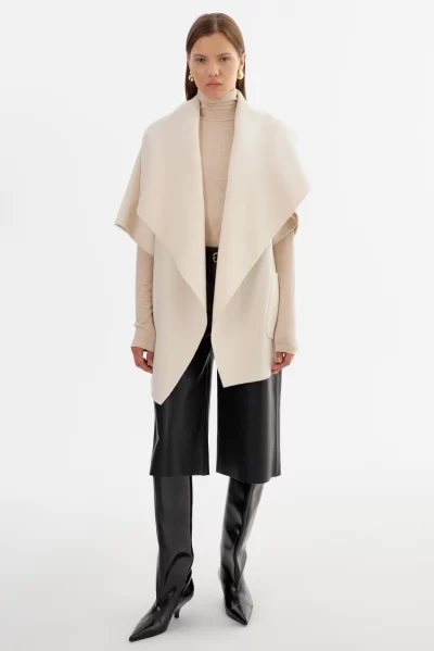 PENELOPE Wool Coat in whisper white - coming soon - Image 5