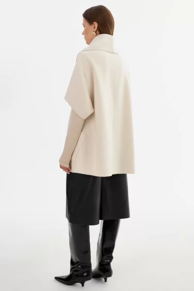 PENELOPE Wool Coat in whisper white - coming soon - Image 2