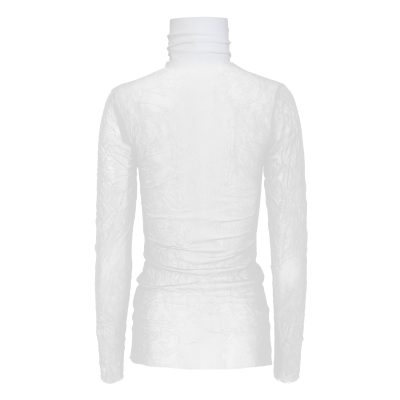 Rola8 Mesh Turtleneck in white - Image 2