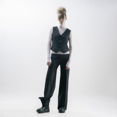 Rola8 Mesh Turtleneck in white - Image 4