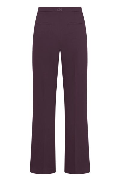 Doro Flared Pant in Burgundy - Image 3
