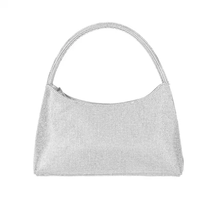 Nema Frame Clutch in Silver - Image 2