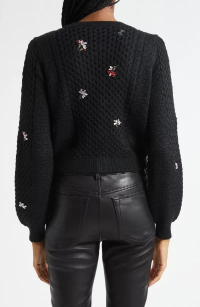 Rasa Cardigan in black multi - Image 4