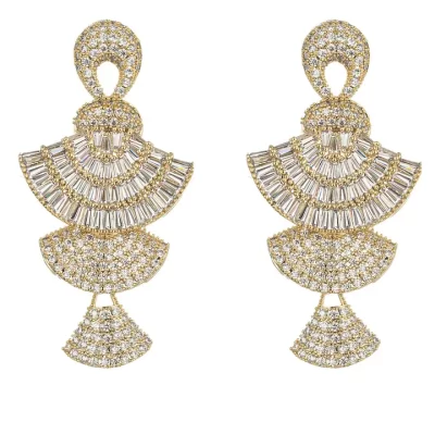 Fanfare Cz Dangle Earring - Image 2