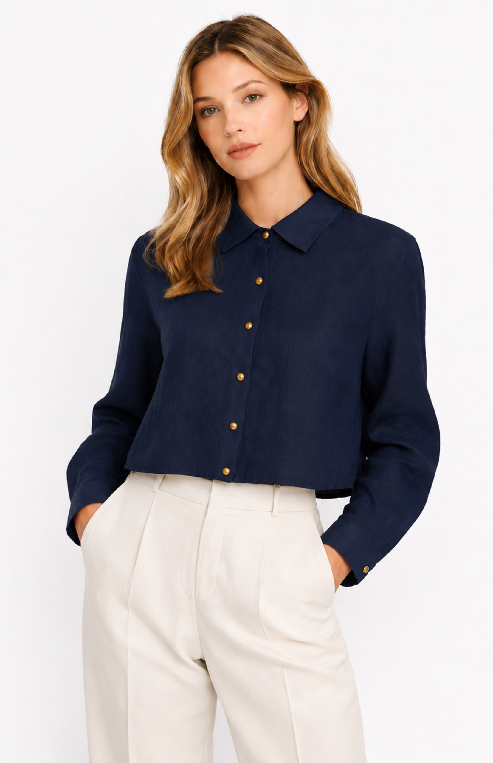 Navy Denise Shirt