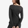 Taleen Fine knitted top in oyster - Image 6