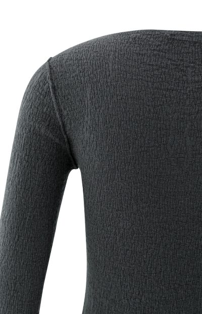 Taleen Fine knitted top in oyster - Image 2