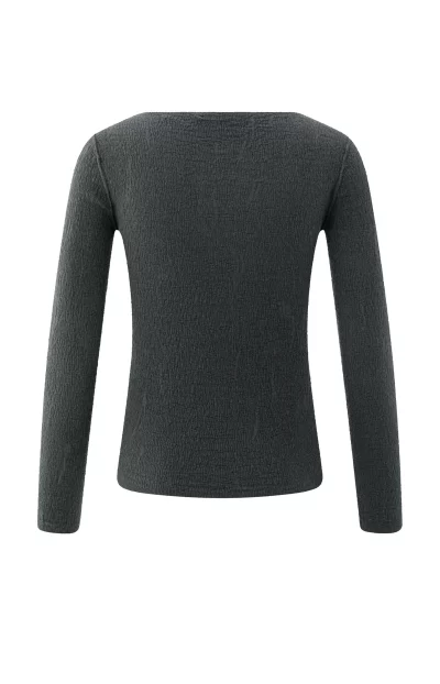 Taleen Fine knitted top in oyster - Image 3