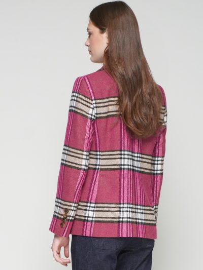 HANNAH JACKET IN PINK PLAID - COMING FALL'25 - Image 4