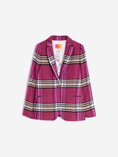 HANNAH JACKET IN PINK PLAID - COMING FALL'25 - Image 3