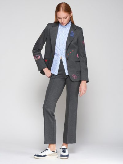 HELEN GRAFFITI JACKET IN DARK GREY - COMING FALL'25 - Image 4