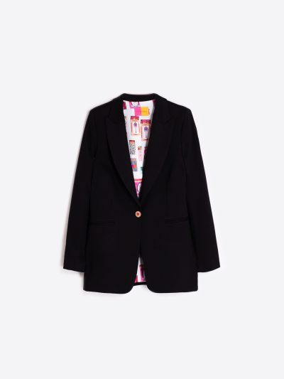 SOPHIA BLACK KNIT BLAZER - COMING FALL'25 - Image 3