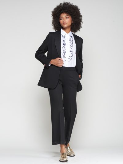 SOPHIA BLACK KNIT BLAZER - COMING FALL'25 - Image 2