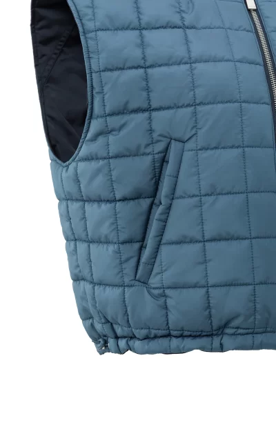 Camden Reversible Vest in inkwell blue - Image 8