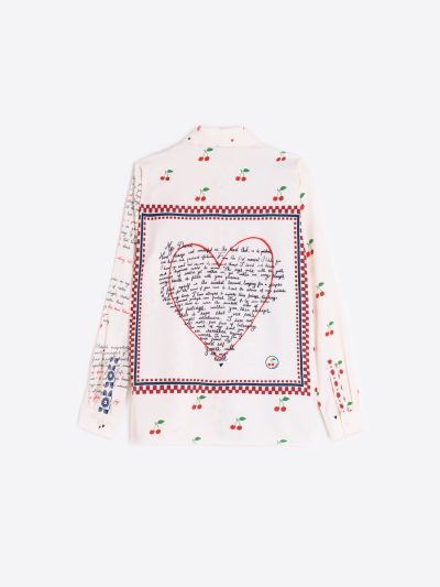 TEA LOVE LETTERS PRINT SHIRT - COMING FALL'25 - Image 3