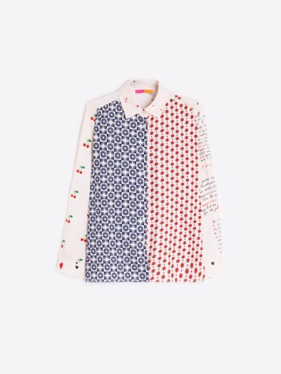 TEA LOVE LETTERS PRINT SHIRT - COMING FALL'25 - Image 2