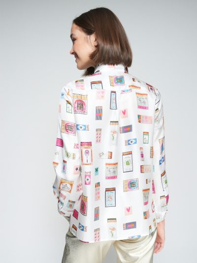 TEA MATCHBOX PRINT SHIRT - COMING FALL'25 - Image 4