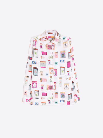 TEA MATCHBOX PRINT SHIRT - COMING FALL'25 - Image 3