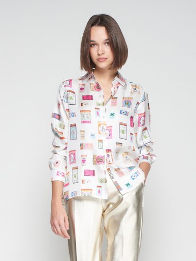 TEA MATCHBOX PRINT SHIRT - COMING FALL'25 - Image 2