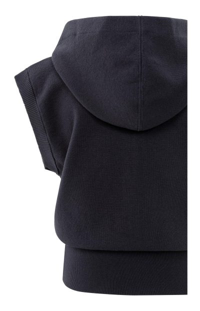 Harlee Sleeveless hoodie inwell blue - Image 2