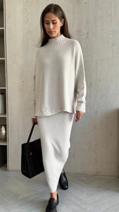 Alma Pencil Skirt - Ivory - coming soon - Image 4
