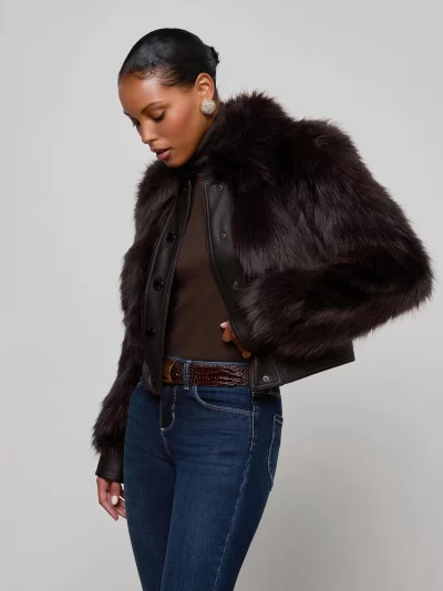 Claira Faux Fur Jacket - sz 4 - Image 6