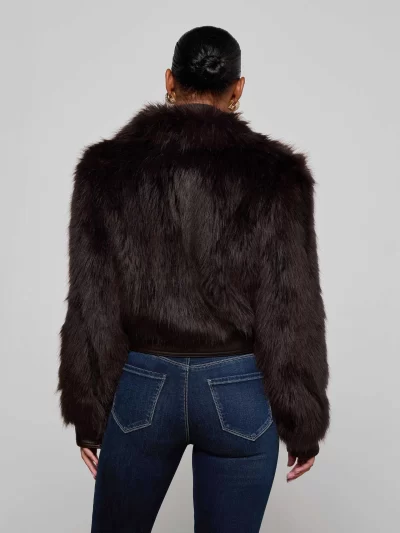 Claira Faux Fur Jacket - sz 4 - Image 4
