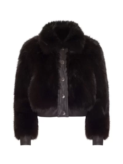 Claira Faux Fur Jacket - sz 4 - Image 2