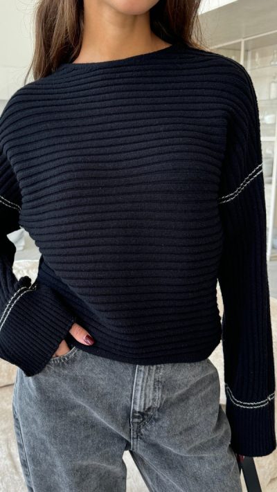 Anna Sweater - Black - Image 7