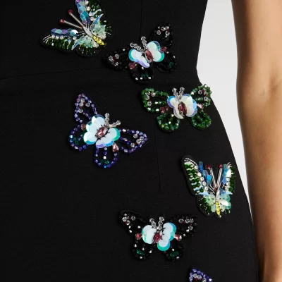 HAILEY BUTTERFLY STRAPLESS MIDI DRESS - Image 2
