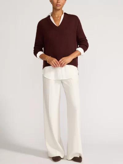 Layered V-Neck Pullover - Image 2
