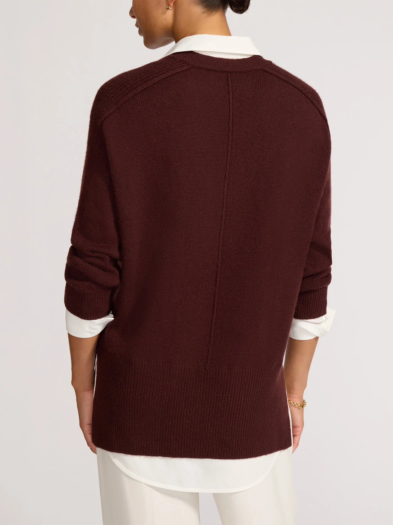 Layered V-Neck Pullover - Image 4