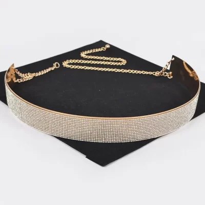 Rhinestone Metal Waist Belt - Image 2