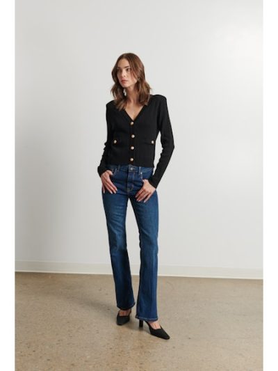 Ellis Cardigan in black - Image 3