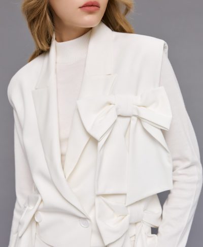 jessica vest in off white - Image 2