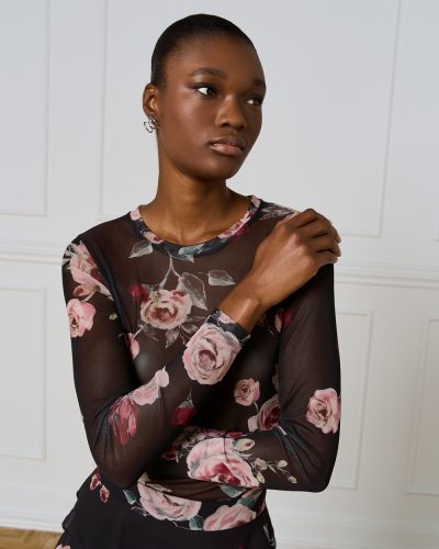 Rose Mesh Top - Image 2